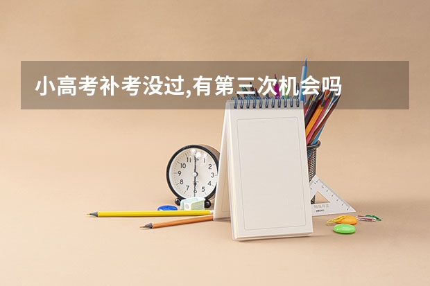 小高考补考没过,有第三次机会吗