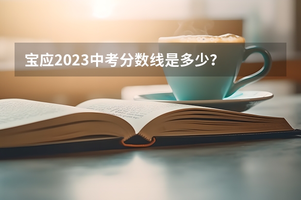 宝应2023中考分数线是多少？