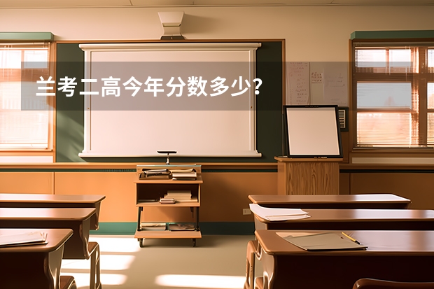 兰考二高今年分数多少？