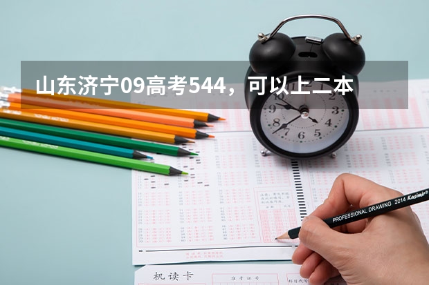 山东济宁09高考544，可以上二本吗？