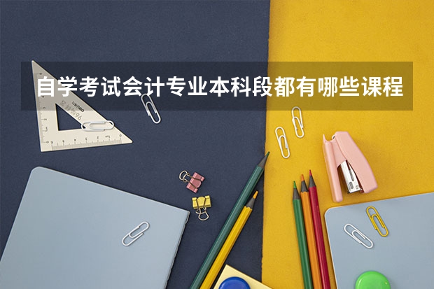 自学考试会计专业本科段都有哪些课程